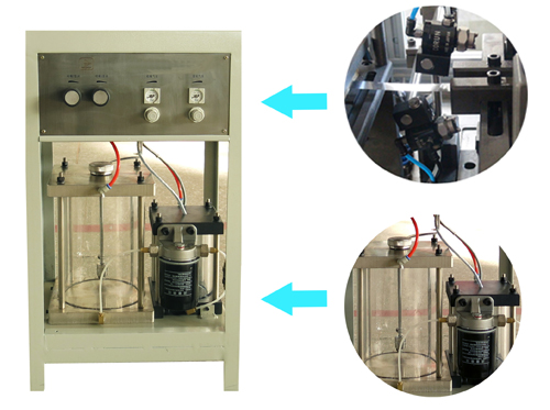 fractional spray lubricating device for aluminum fin machine